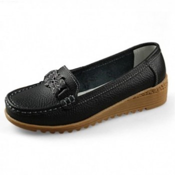 RVROVIC Loafers Leather Walking Anti Skid