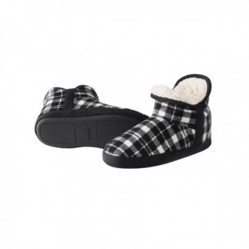 Dearfoams Womens Plaid Bootie Slipper