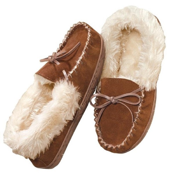 AVON Womens Genuine Moccasin Slipper