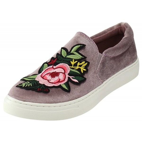 Soda Womens Embroidered Fashion Sneaker