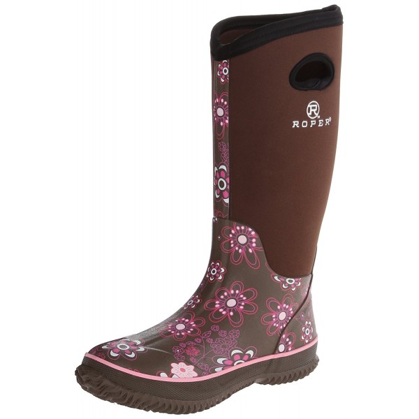 Roper Womens Barnyard Prints Brown