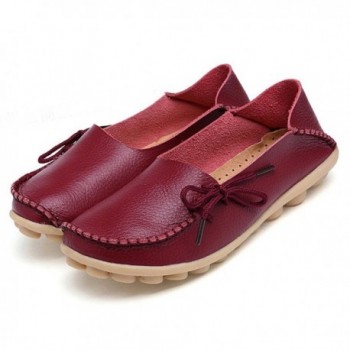 Adibosy Drivers Leather Footwear Burgundy