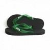 Locals Black Green Strap Slipper