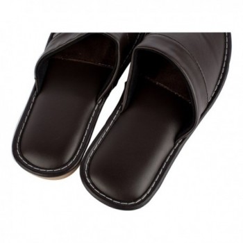 Leather Slippers Anti Slip Resilient - Black(8833) - CQ182OSM53N