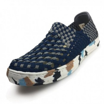 Slip Woven Shoes Men Painting