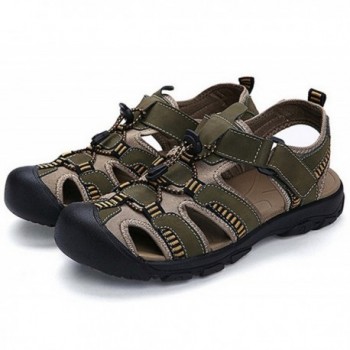 Men's Sport Sandals Trail Outdoor Water Shoes - Khaki - CX17YZWAN90