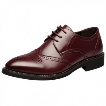 Rismart British Fashion Pointed toe Burgundy