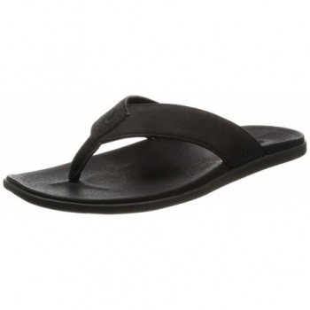 OluKai Holona Mens Sandals Onyx