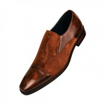 Amali Cognac Smooth Crocodile Embossed