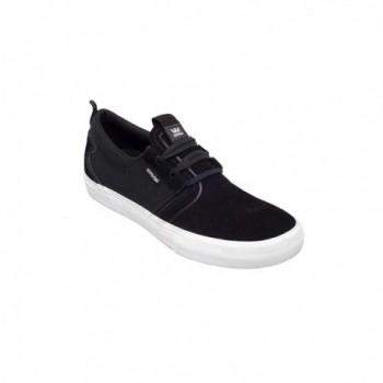 Supra Mens Black Suede White