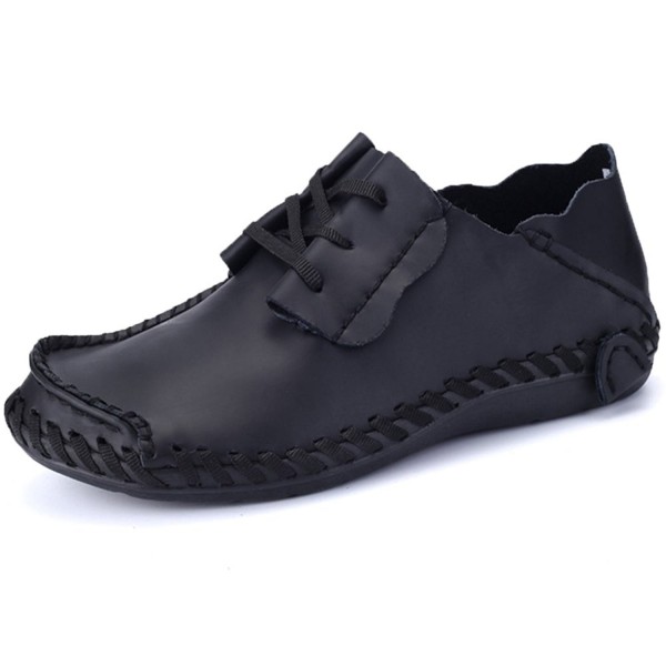 KRIMUS Leather Loafers Casual Shoes black 45