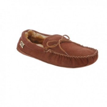 RJs Fuzzies Sheepskin Moccasins Chestnut