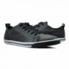 Burnetie Black Leather Vintage Sneaker