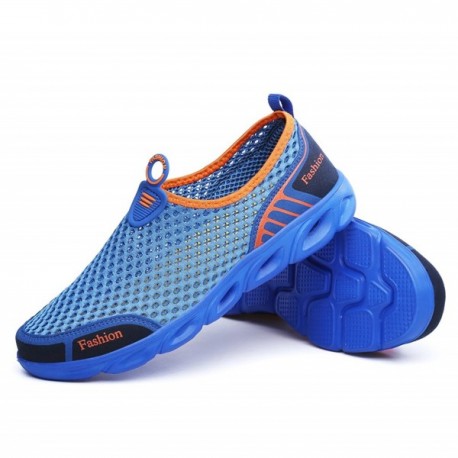 Mens Water Shoes Lightweight Quick Dry Sports Aqua Shoes - Blue ...