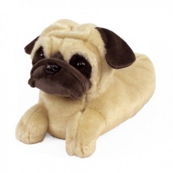 AnimalSlippers com 6L 6OFC XW74 Pug Slippers