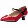 Pleaser Womens Fab425 Red Blk Patent