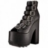 Demonia Womens Cra04 Black Leather